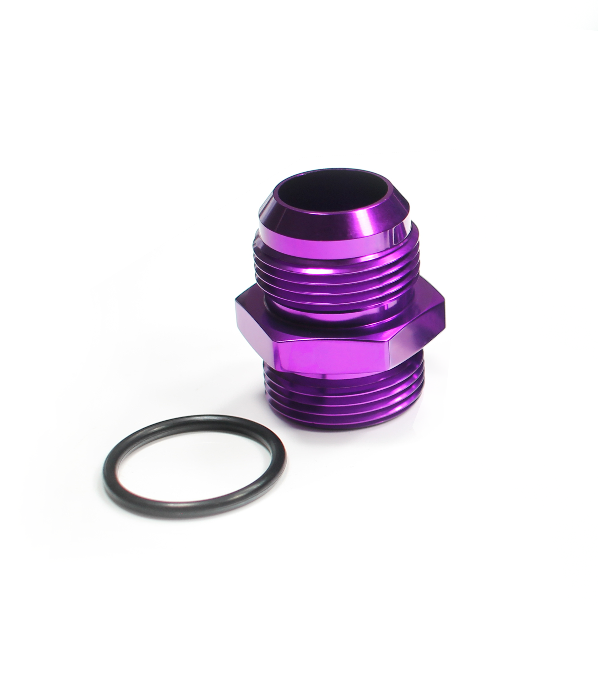 ColorFittings Black 16AN Straight Female Aluminum Hose End Fitting – AN-16