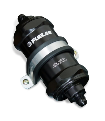 Fuelab 818 Series 6-Micron Inline Fuel Filter – Black